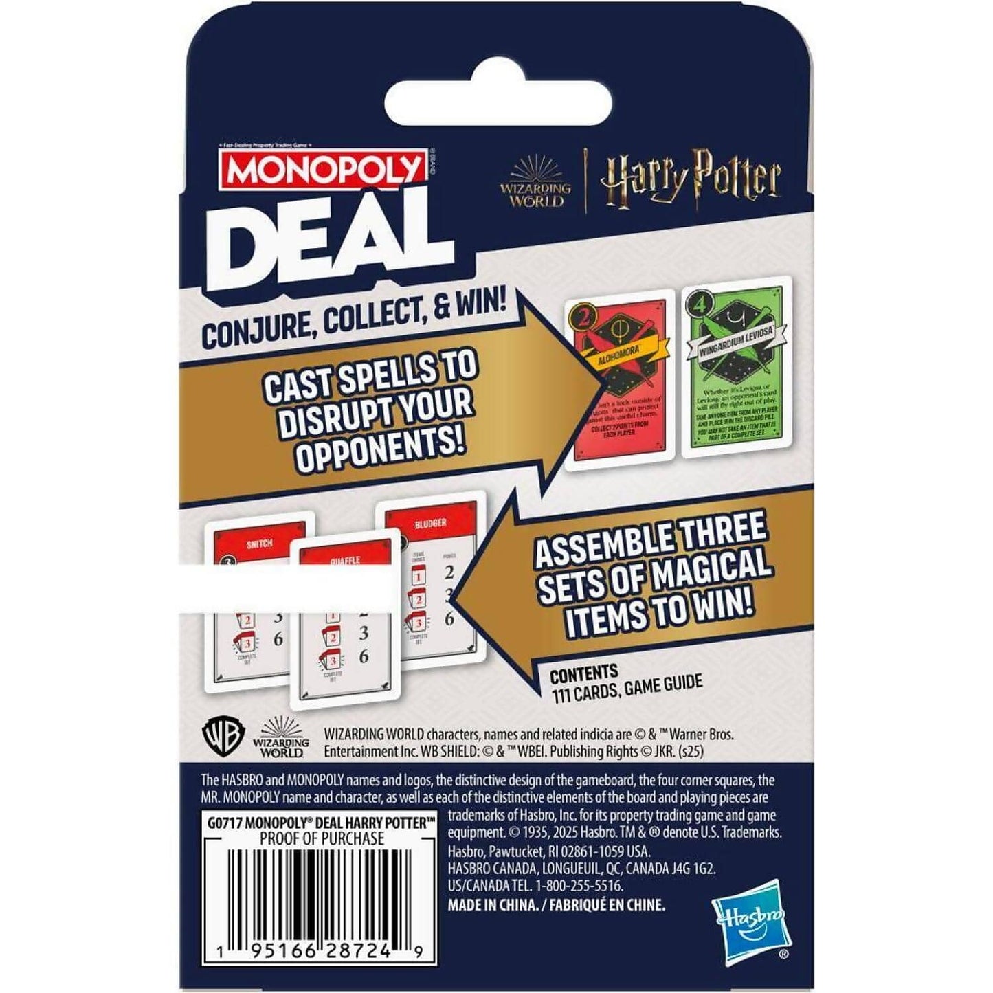 Monopoly Deal - Harry Potter Card Game - Hasbro