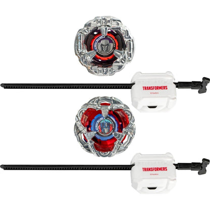 Beyblade -  X - Transformers Collab Optimus Prime 4-60P Vs. Megatron 4-80B Multipack Set With 2 Tops & 2 Launchers
