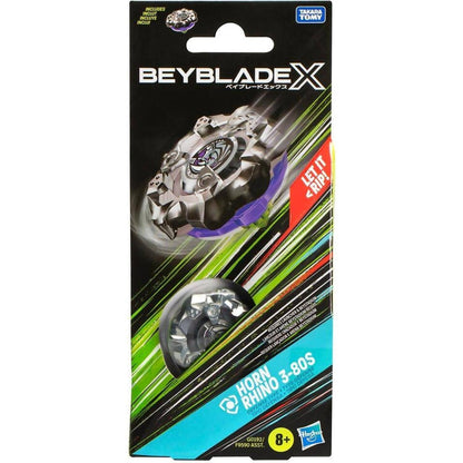 Beyblade -  X - Horn Rhino 3-80S Booster Pack Set With Defense Type Top
