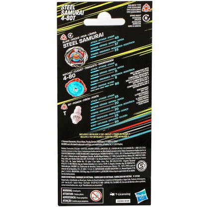 Beyblade -  X - Steel Samurai 4-80T Booster Pack Set With Balance Type Top