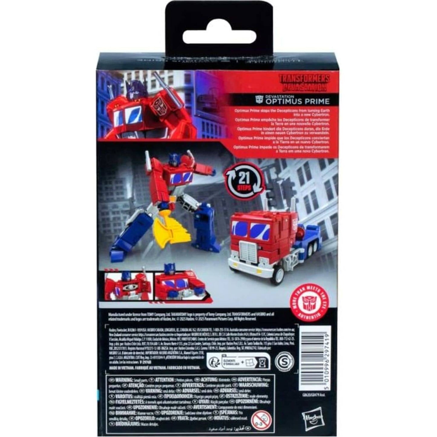 Transformers - Studio Series Devastation Optimus Prime 4.5-inch Action Figure - Hasbro