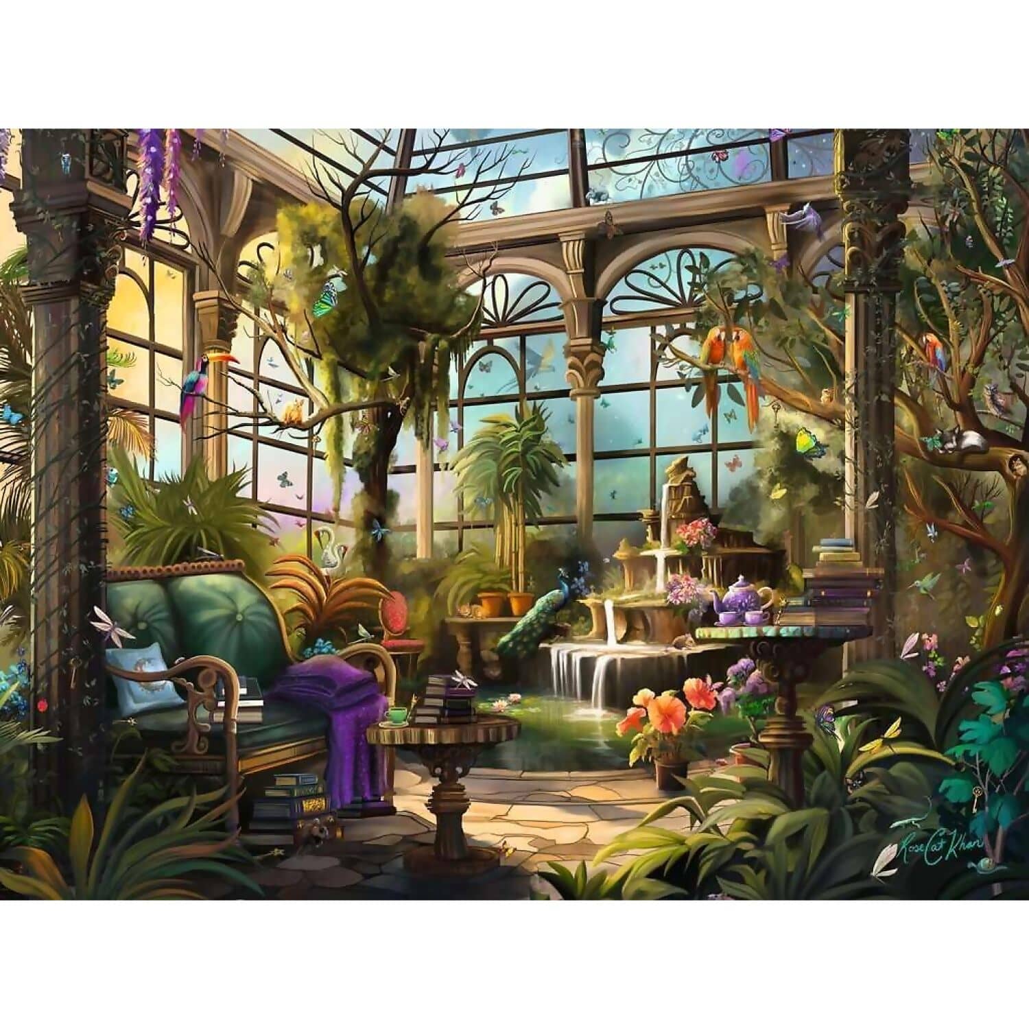Ravensburger - Rose Khan The Green House Jigsaw Puzzle 1500pc