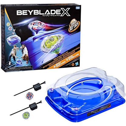 Beyblade -  X - Drop Attack Battle Set Impact Drake 9-60lr Vs. Wyvern 3-85n Includes Stadium