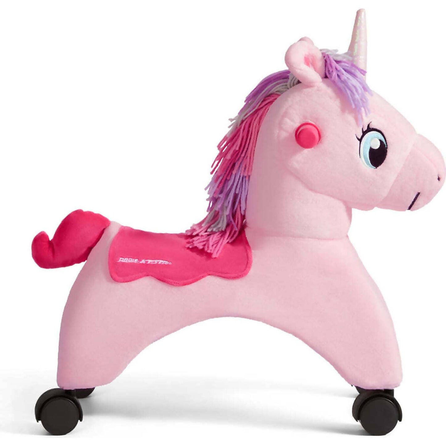 Radio Flyer - Shimmer the Magical Touch Unicorn Ride-On with EZ-Glide Caster Wheels