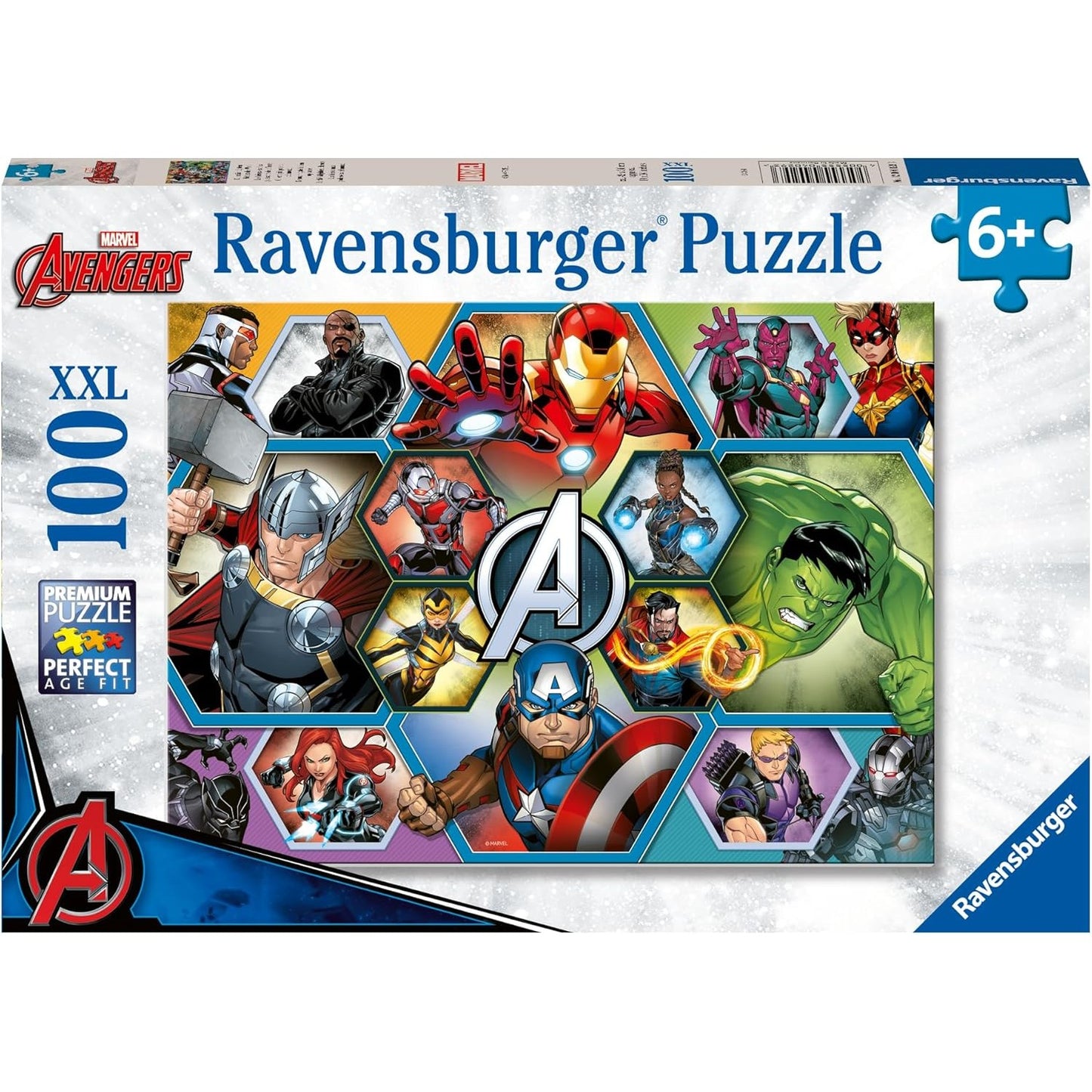 Ravensburger - Marvel The Avengers Earth's Mightiest Heroes  XXL Jigsaw Puzzle 100 Pieces