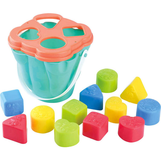 Playgo Toys Ent. Ltd  -  Shape Sorting Bucket 12 Piece
