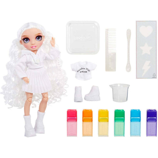 Rainbow High - Watercolour & Create DIY Fashion Doll - Purple Eyes