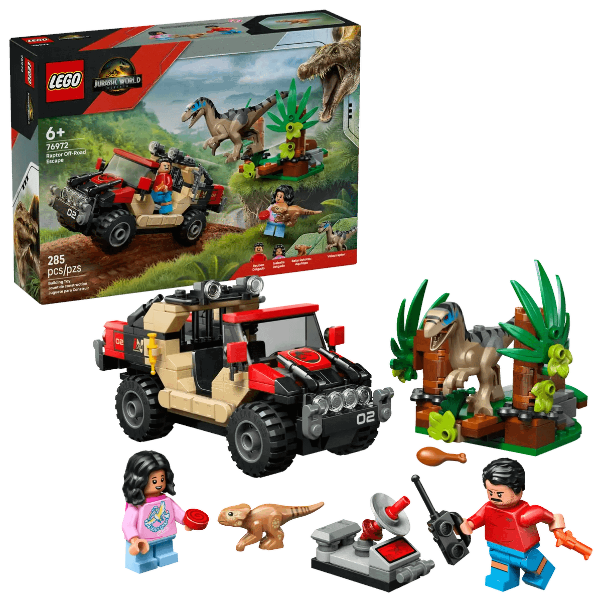 LEGO 76972 Raptor Off-Road Escape - Jurassic World