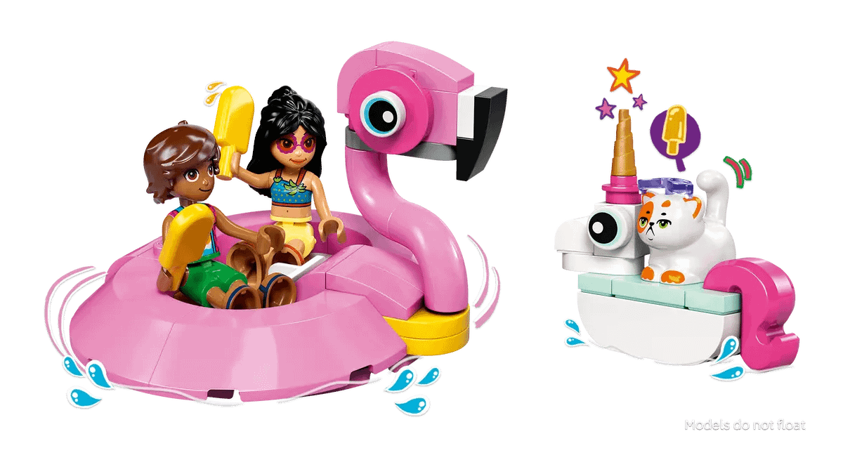 LEGO 42658 Unicorn & Flamingo Pool Party - Friends