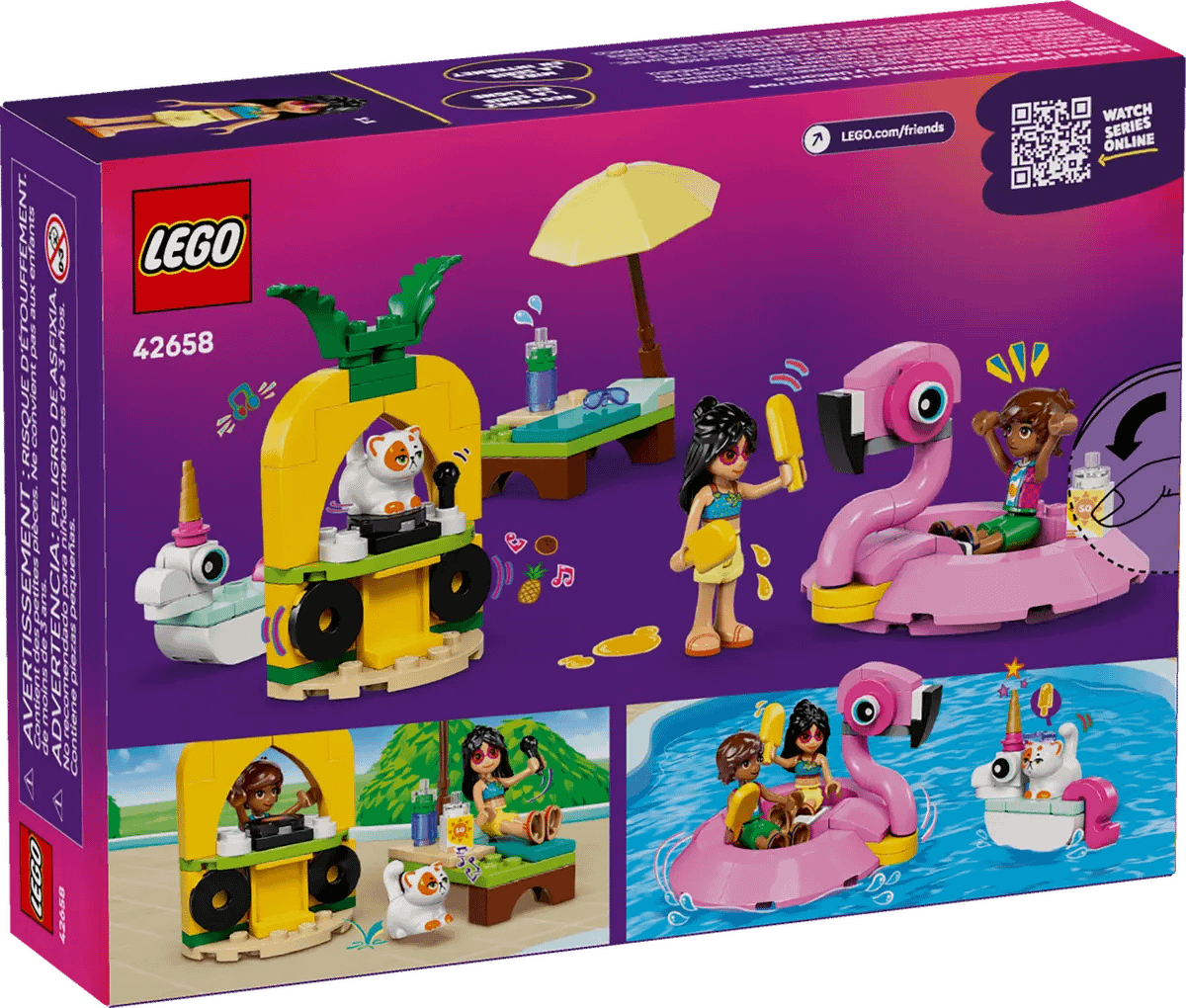 LEGO 42658 Unicorn & Flamingo Pool Party - Friends