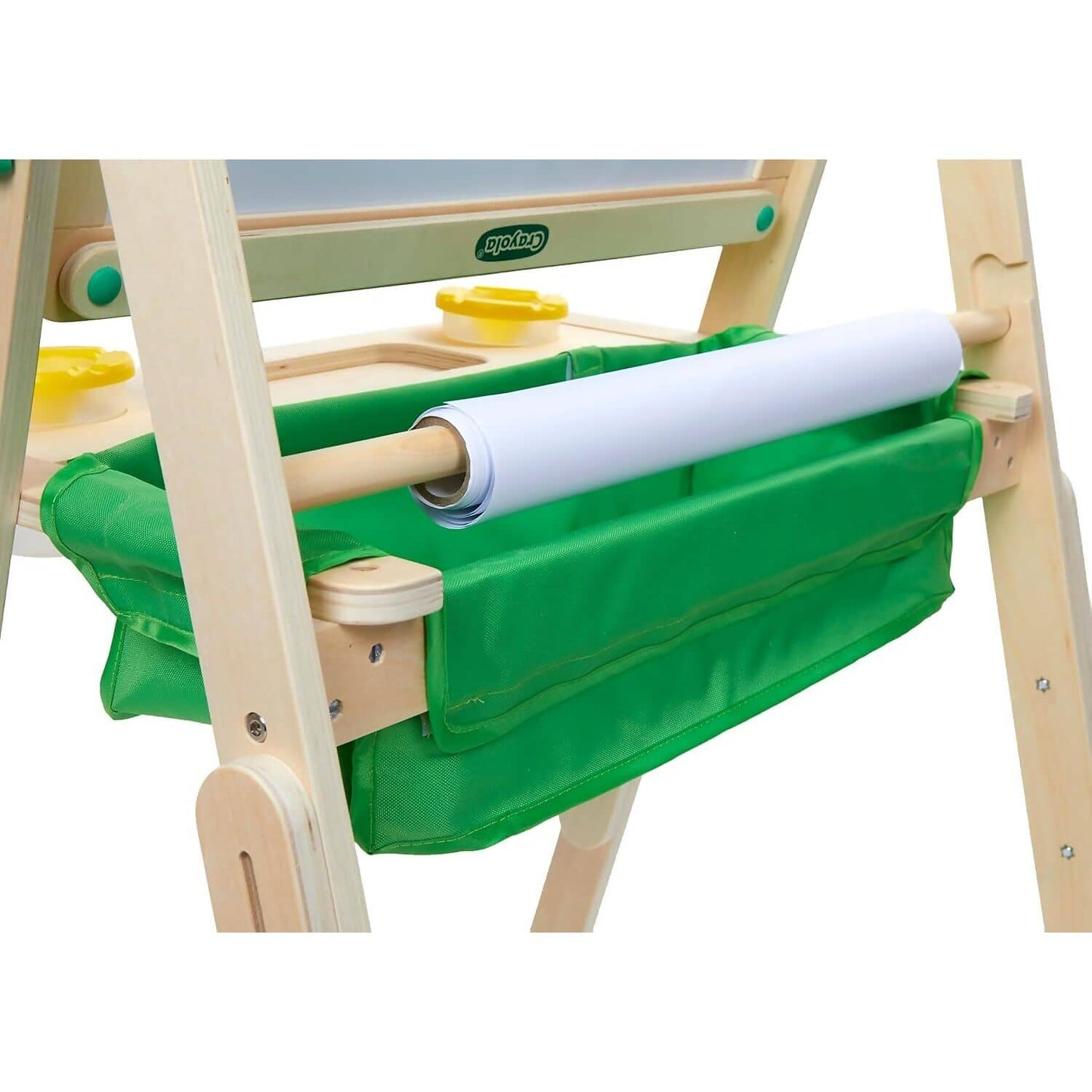Crayola - Deluxe Wooden Kid’s Art Easel Dual Sided Dry Erase & Chalkboard