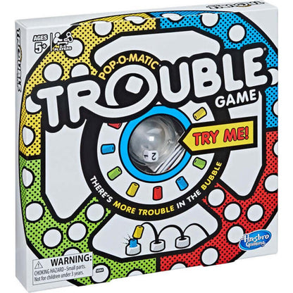 Hasbro -  Gaming - Trouble Game Pop-O-Matic Family Board Game