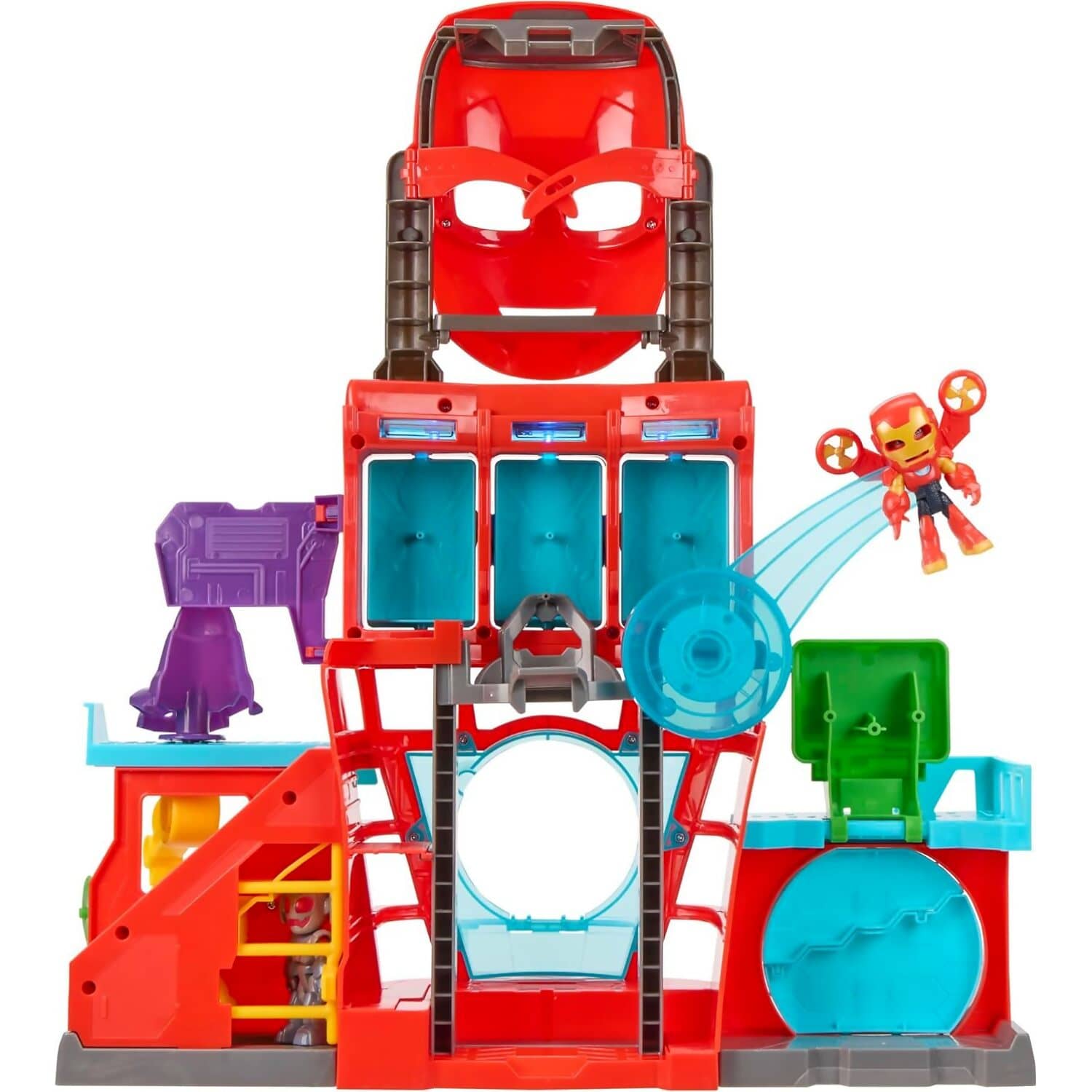 Marvel - Iron Man and his Awesome Friends Electronic Iron Quarters Playset