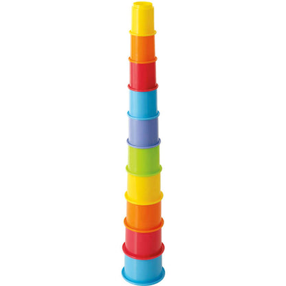Playgo Toys Ent. Ltd  -  Rainbow Stackin' Cups 10 Pieces