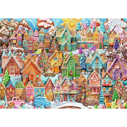 Ravensburger - Christmas Cookie Village Jigsaw Puzzle 1000 Pieces