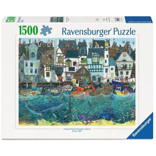 Ravensburger - Harbour of Wonders: A Bustling Fantasy Port Jigsaw Puzzle 1500 Pieces
