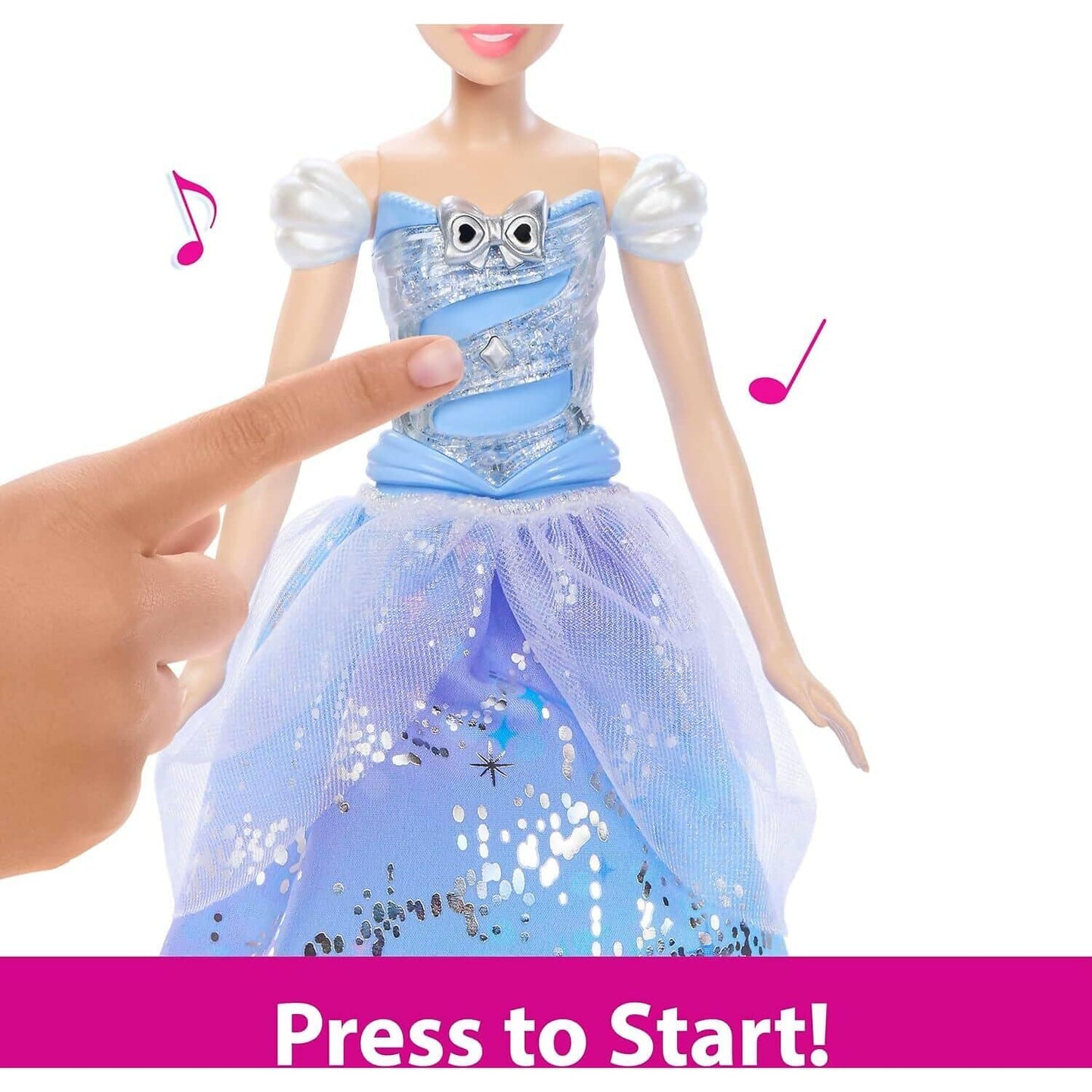 Disney Princess - Enchanted Ballgown Cinderella Sounds & Magic Wand Activation - Mattel