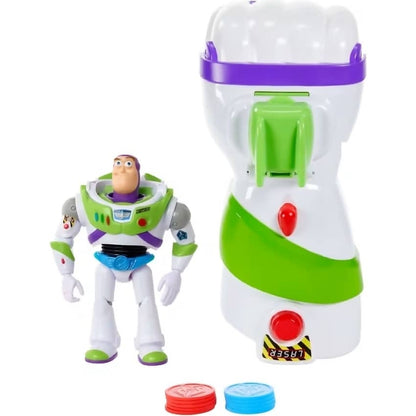 Disney -  Pixar - Toy Story Buzz Lightyear & Galactic Punch Launcher Bundle 7-Inch Action Figure