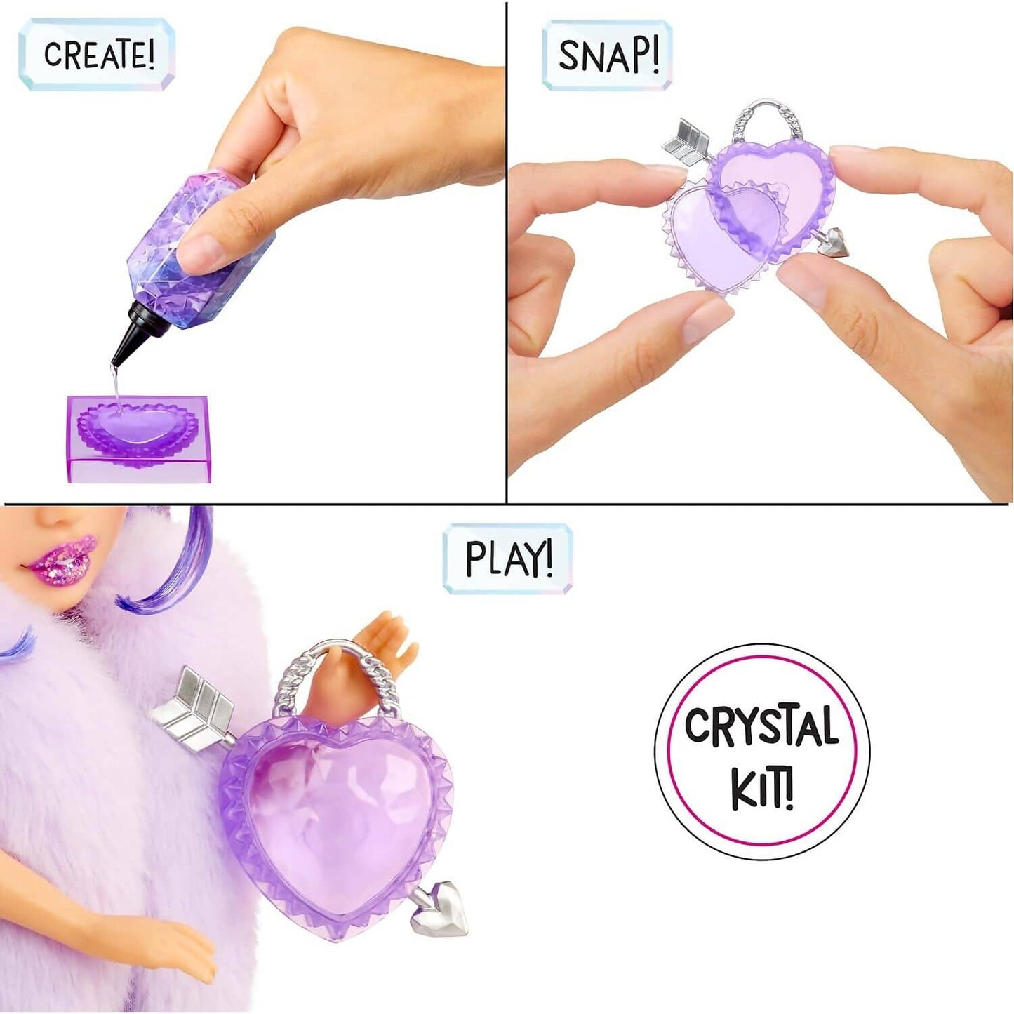 Rainbow High - Creative Crystals Violet Willow 28cm Fashion Doll &amp; Accessories DIY