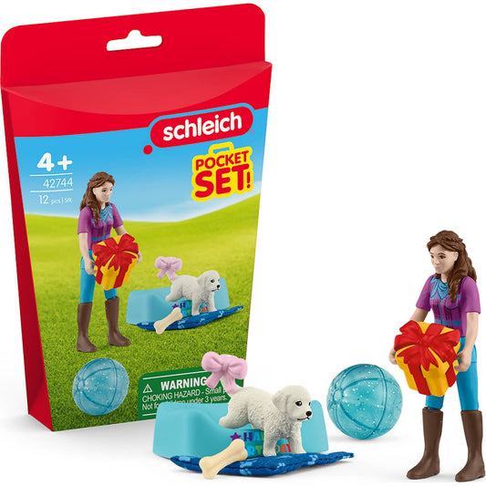 Schleich - Horse Club Birthday Party Playset with Lisa POCKET SET!