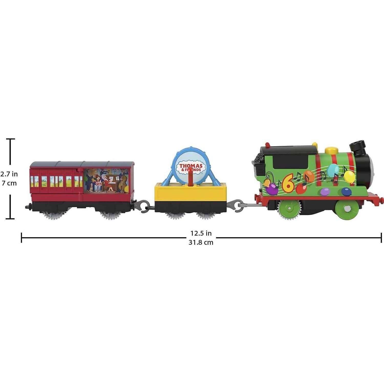 Fisher-Price - Thomas & Friends Motorized Greatest Moments Engine Party Train Percy - Mattel