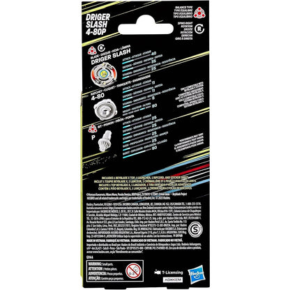 Beyblade -  X - X-Over Project Driger Slash 4-80P Starter Pack Set Balance Type Top and Launcher