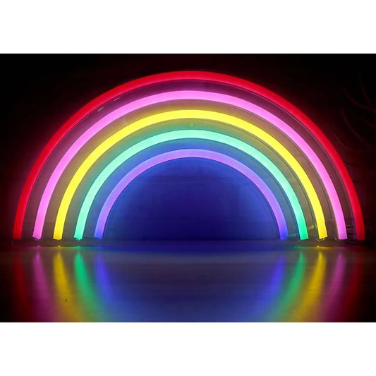 Cotton Candy - Rainbow LED Neon Light Wall Sign Multicoloured 15-inch USB Powered