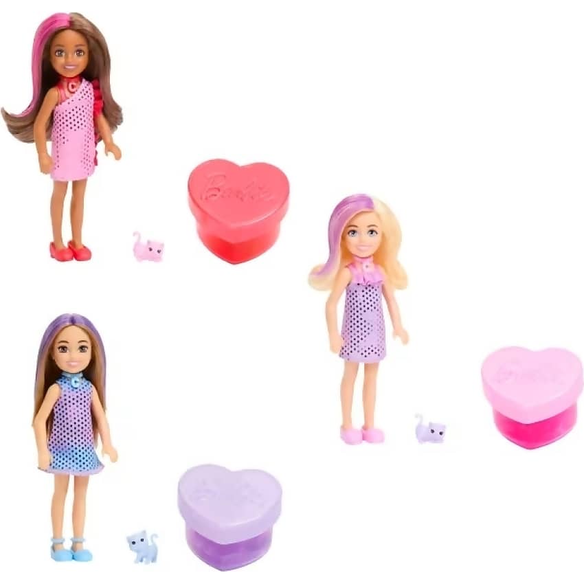 Barbie - Barbie Party Unboxed Glam Party Chelsea 5 Surprises! - Mattel