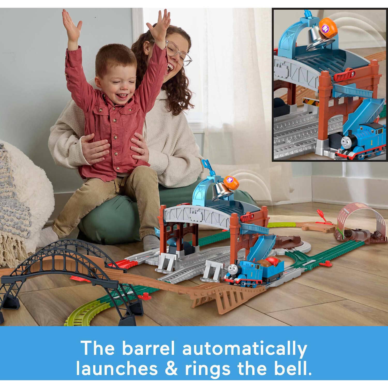 Fisher-Price - Thomas & Friends Motorized Load & Launch Barrel Delivery Set - Mattel