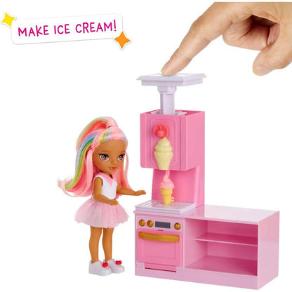 Rainbow High -  Littles - Dessert Shop with Kandy Playset