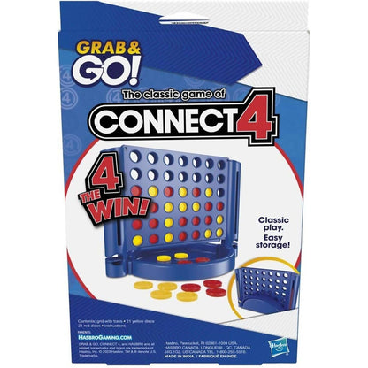 Hasbro -  Gaming - Connect 4 Grab & Go! Portable Travel Board Game