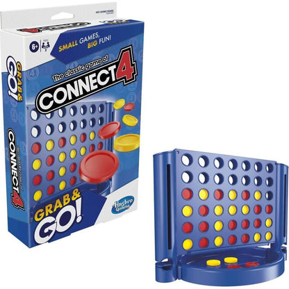Hasbro -  Gaming - Connect 4 Grab & Go! Portable Travel Board Game