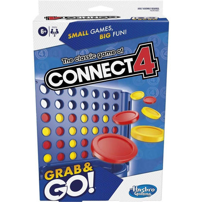Hasbro -  Gaming - Connect 4 Grab & Go! Portable Travel Board Game