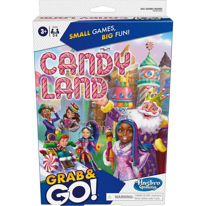 Hasbro -  Gaming - Candy Lane Grab & Go! Portable Travel Board Game