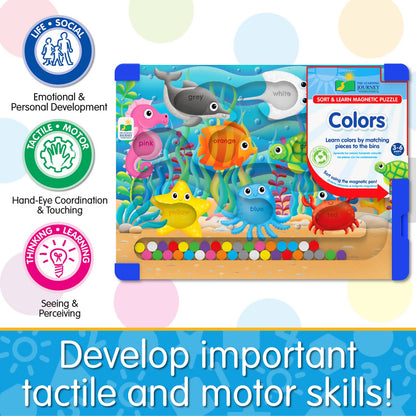 The Learning Journey - Sort & Learn Magnetic Puzzle - Colours