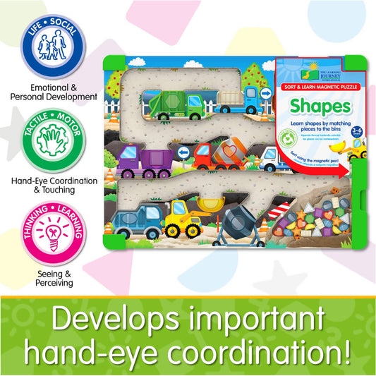 The Learning Journey - Sort & Learn Magnetic Puzzle - Shapes