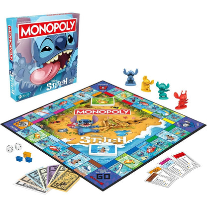 Hasbro -  Gaming - Monopoly Disney Stitch Edition Board Game