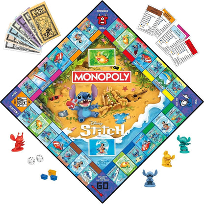 Hasbro -  Gaming - Monopoly Disney Stitch Edition Board Game