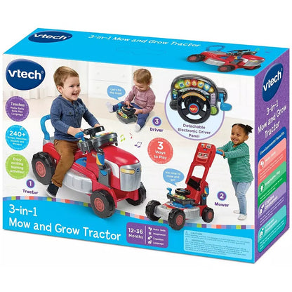 VTech - 3-in-1 Mow & Grow Tractor - Red