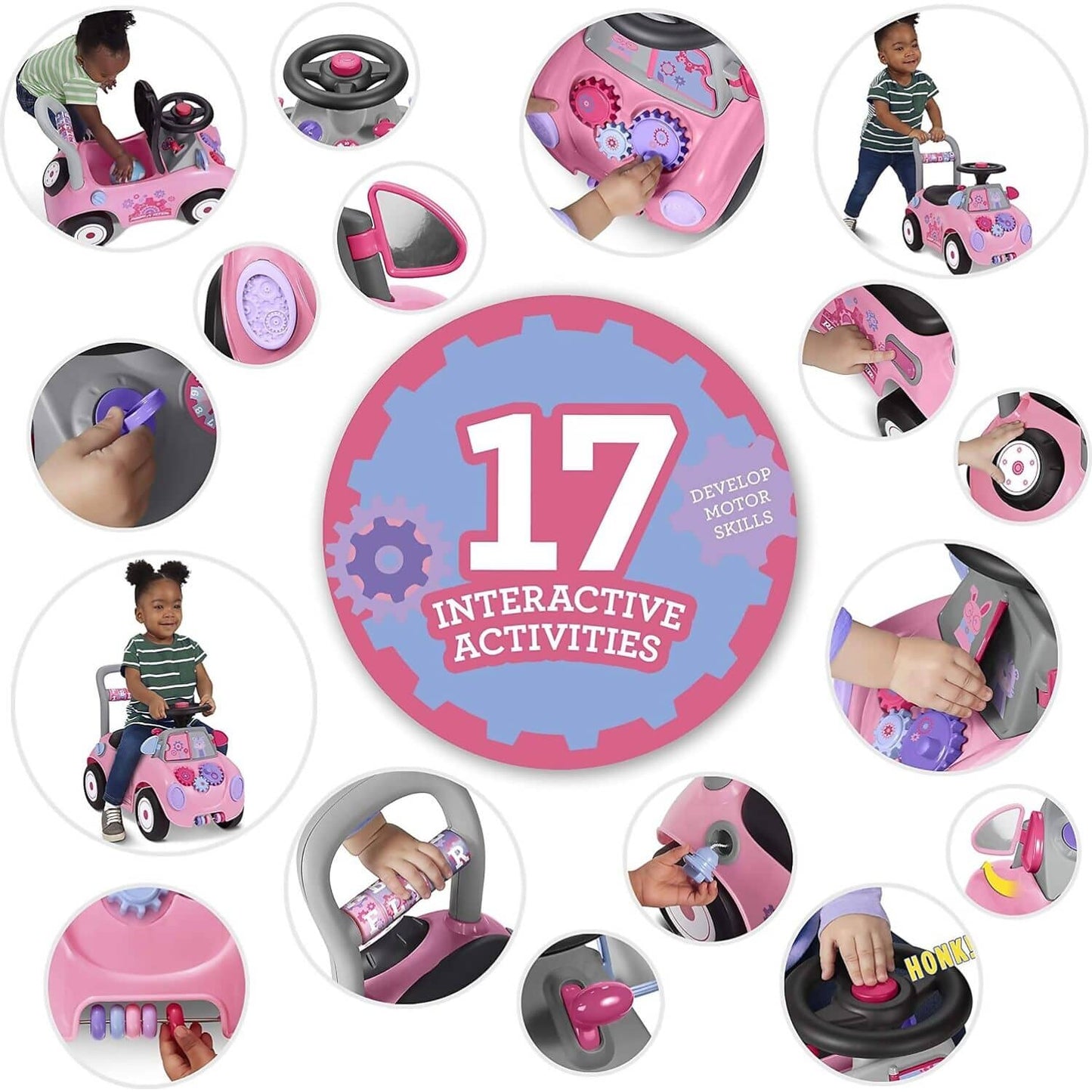 Radio Flyer - Creativity Car Pink Ride-On Push Car