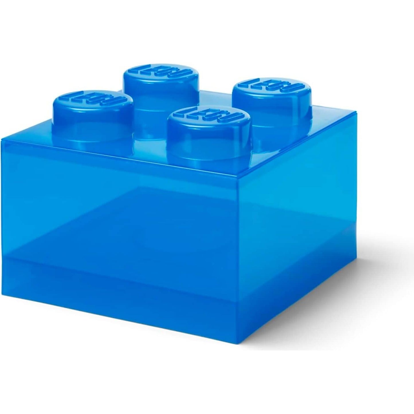 LEGO Storage Brick 4 Studs Top Lid Translucent Blue - Room Copenhagen