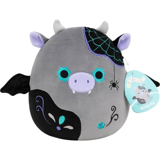 Squishmallows - Bridgette the Cow Bat Halloween Day of the Dead 8-Inch Plush