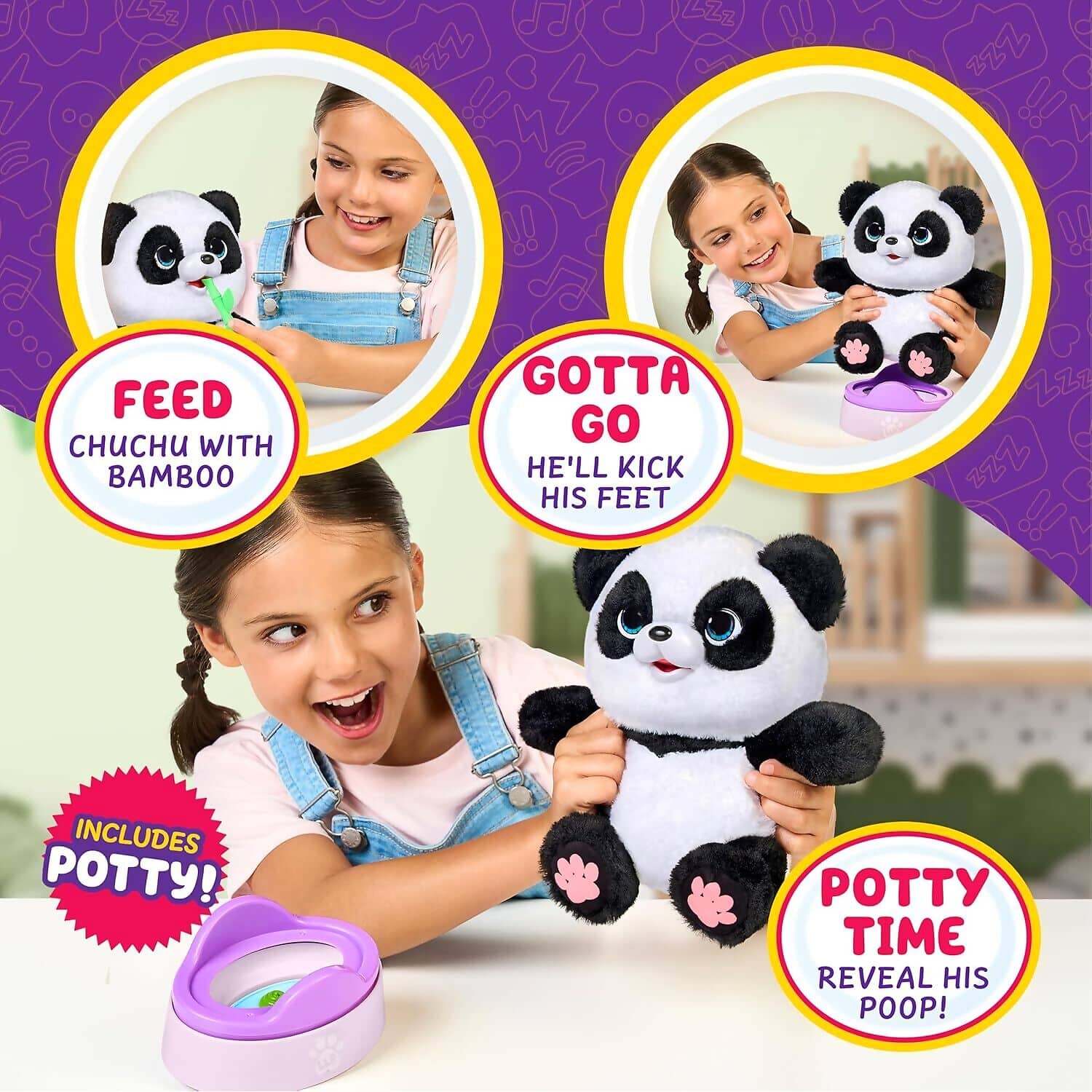 Little Live Pets - My Baby Panda Chu Chu Interactive Plush
