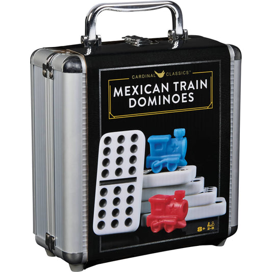 Cardinal -  Classics - Mexican Train Dominoes Set in Carry Case - Spin Master Games