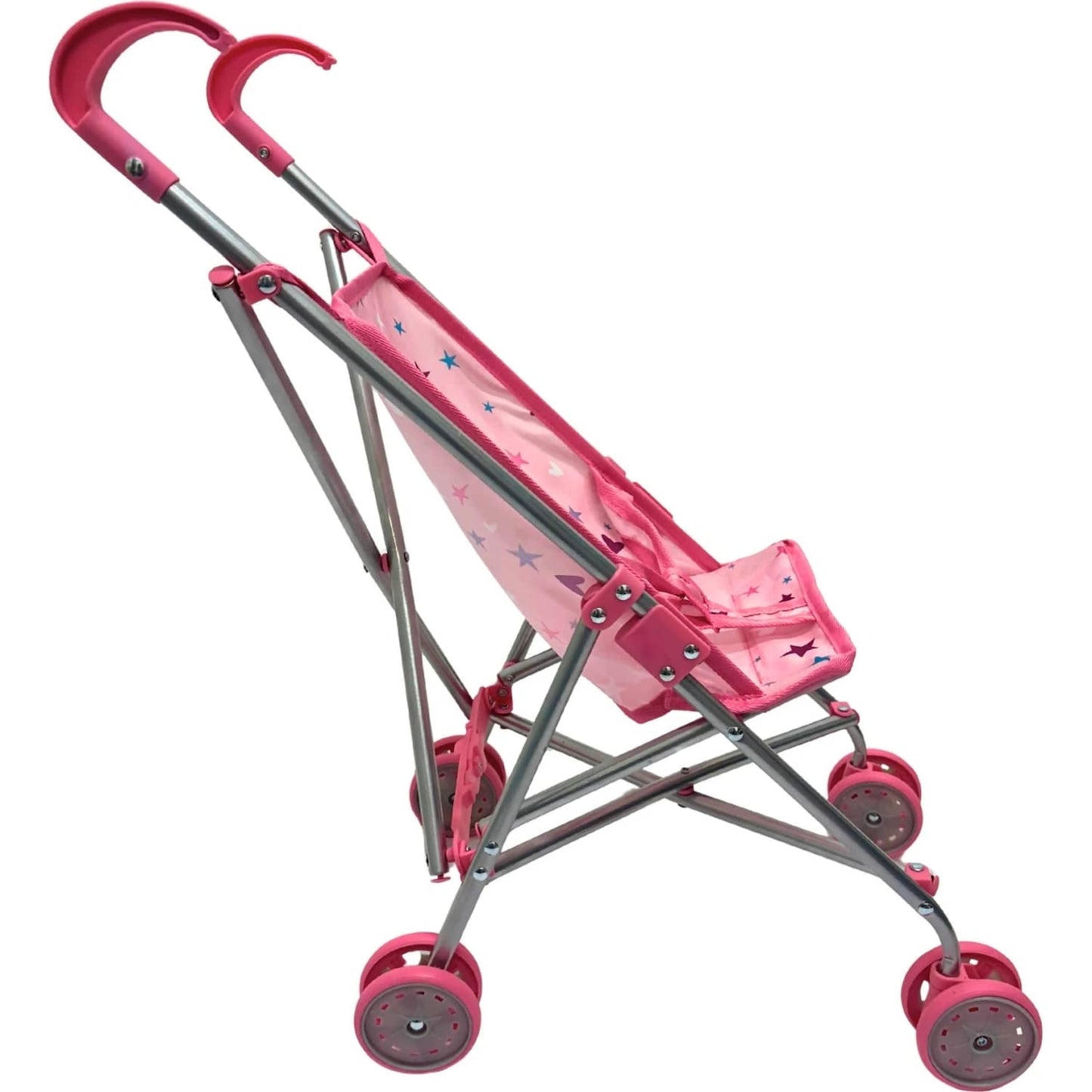Playworld - Stars Doll Umbrella Stroller - Pink