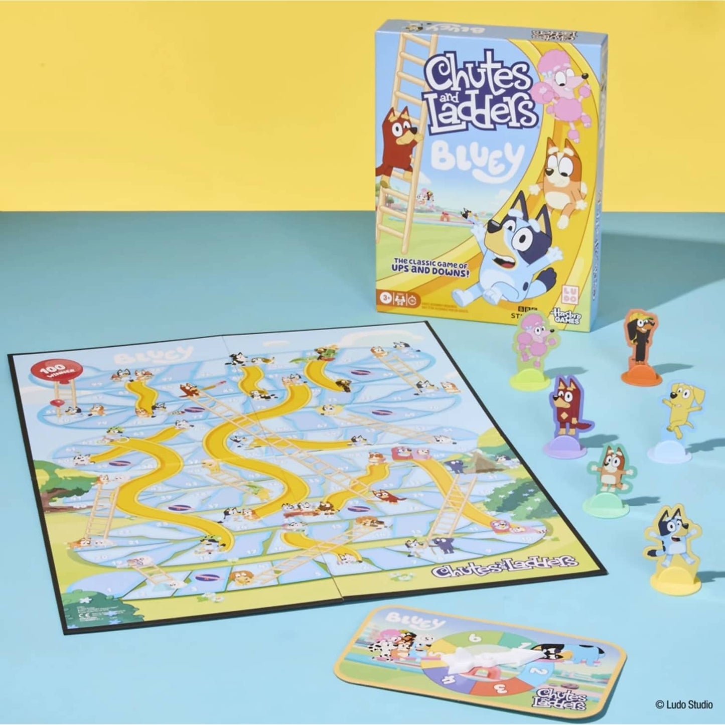 Bluey - Bluey Chutes & Ladders Classic Board Game - Hasbro Games