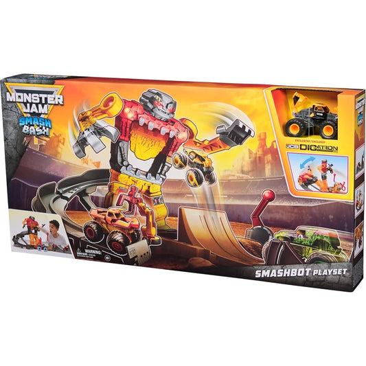 Monster Jam - Smash & Bash SmashBot Playset with Launcher - Spin Master