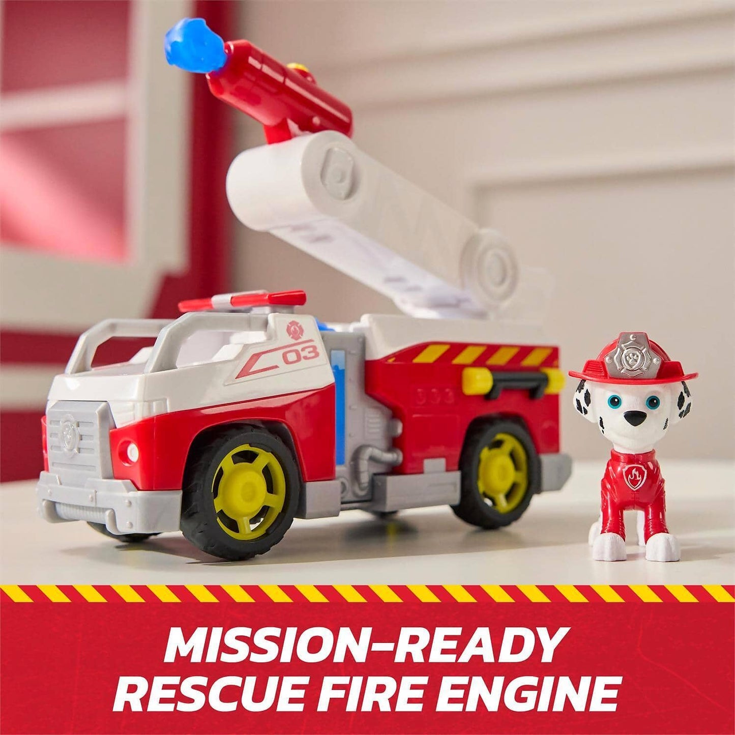 Paw Patrol - Fire Rescue: Rescue Fire Engine with Marshall Figure - Spin Master