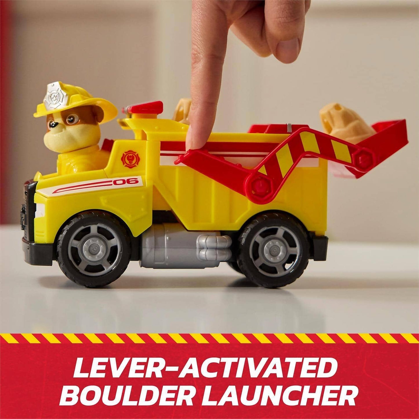 Paw Patrol - Fire Rescue: Rescue Fire Dump Truck with Rubble Figure - Spin Master