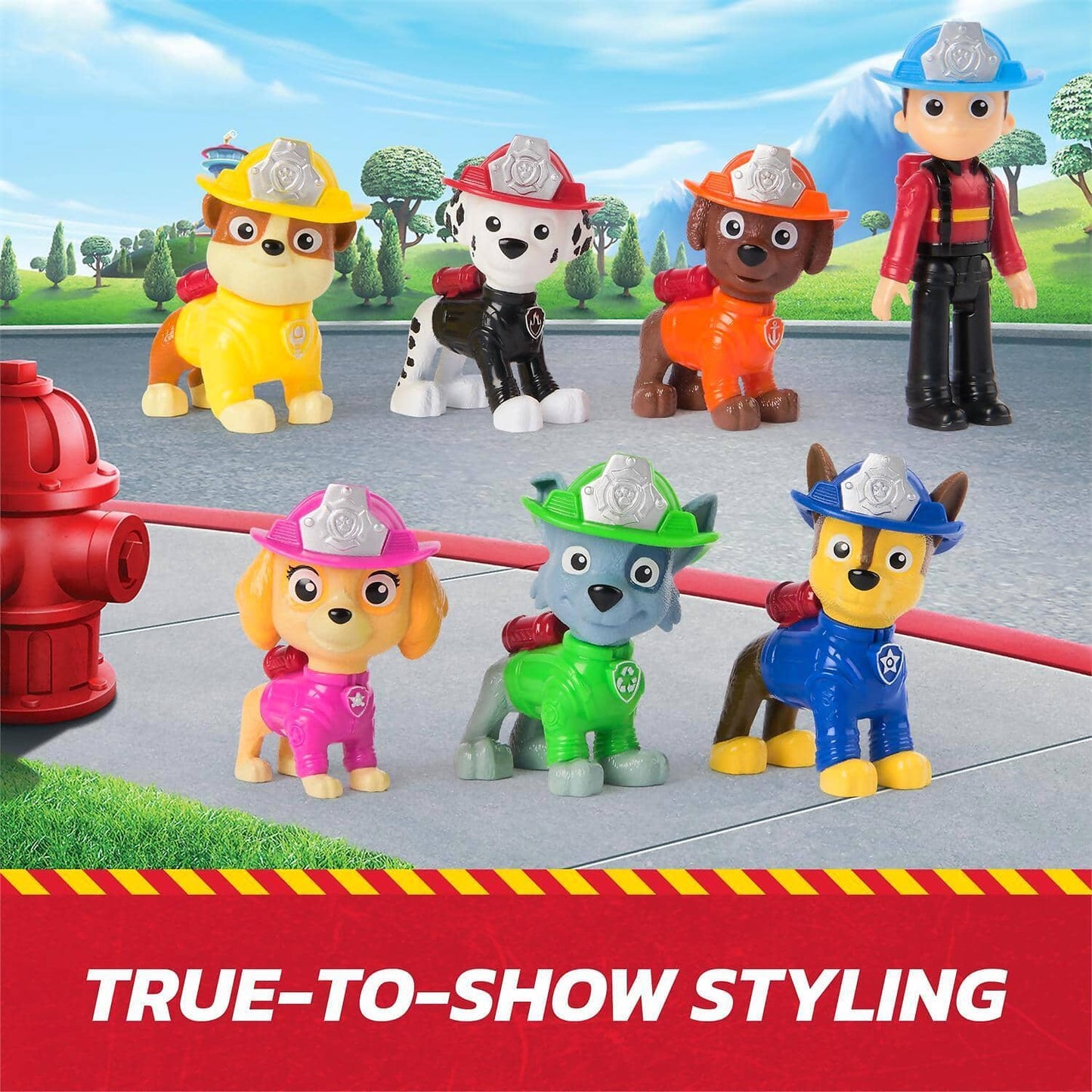 Paw Patrol - Fire Rescue: Team Figures 7 Pack - Spin Master